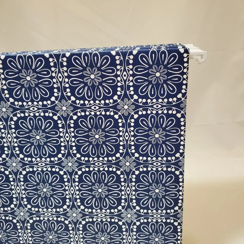 The Container Store Hanging Letter Decorative File Folders 10-pack Floral Navy
